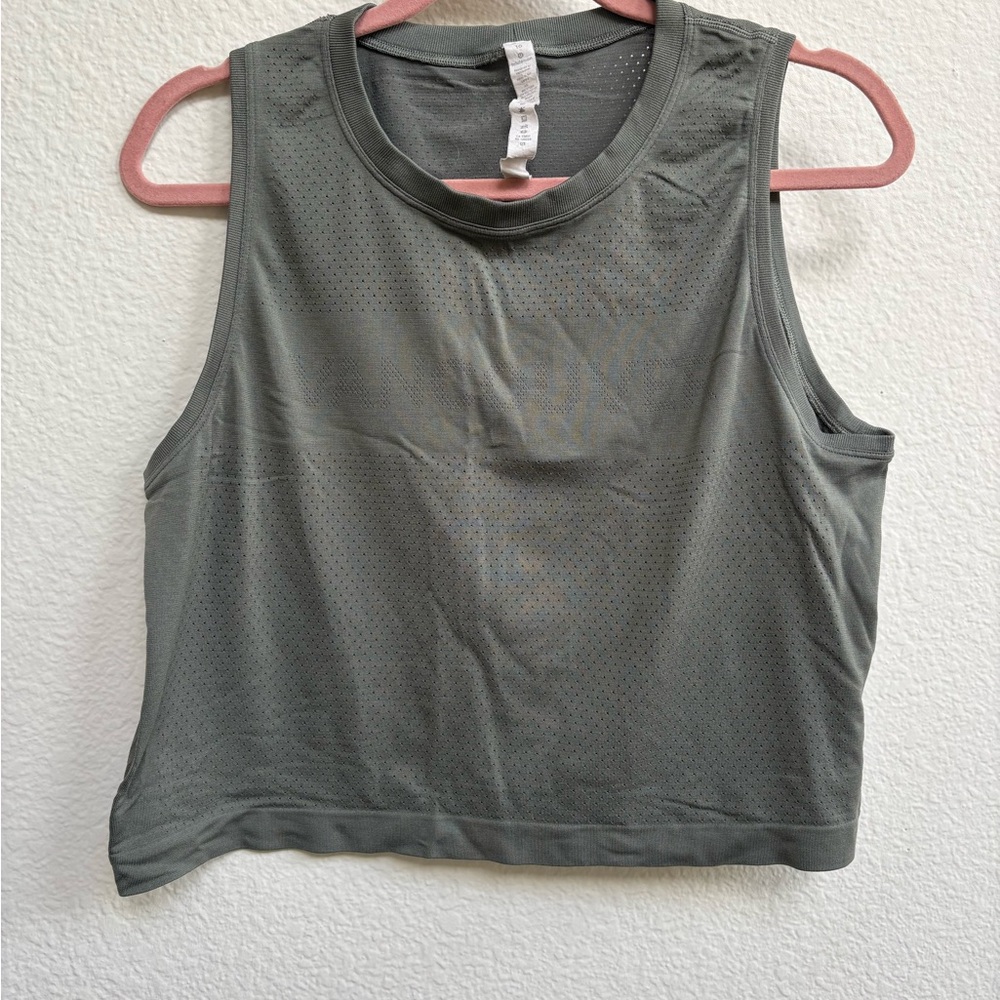 Dark Green Sleeveless Women's Top